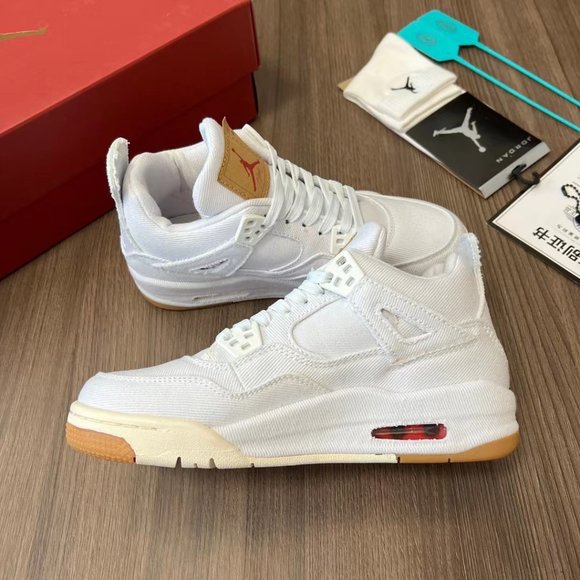 Air jordan 4retro levis white main image 8